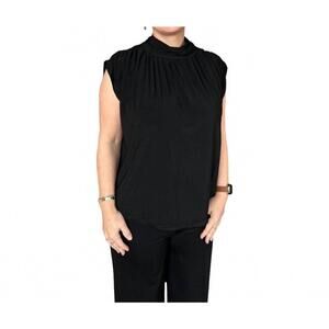NEW ISLE caleb sleeveless top in black